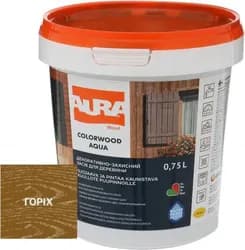 Лазурь для дерева AURA ColorWood 0,75л орех - PRORAB