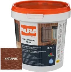 Лазурь для дерева AURA ColorWood 0,75л кипарис - PRORAB