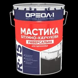 Мастика битумно-каучуковая ОРЕОЛ R-15 Универсальная 3кг - PRORAB