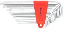 Набор ключей имбусовых MTX TORX 9шт Т10-Т50 удлиненные 123069 - PRORAB