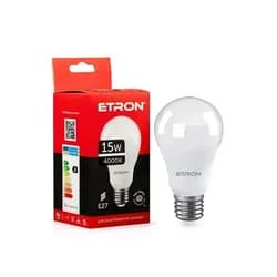 Лампа ЛЕД 15 Вт А65 4200К Е27 ETRON Light Power ELP-004 - PRORAB