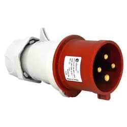 Вилка силовая TP electric 32А/4 (3Р+РЭ) IP44 - PRORAB