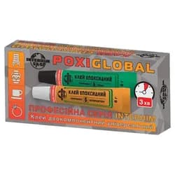 Клей эпоксидный "Interhim" тюбик POXIGLOBAL 2*6г - PRORAB