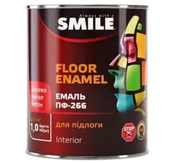 Эмаль для пола SMILE ПФ-266 2,8кг красно-коричневая - PRORAB image-1