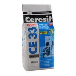 Затирка CERESIT СЕ-33 антрацит 2кг - PRORAB