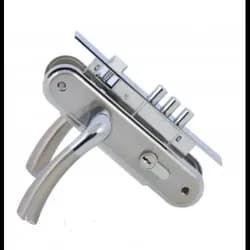 Комплект замка SIBA SAROS 62мм мат.никель/хром (замок+цилиндр+ручки) - PRORAB