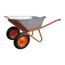 Тачка строительная BUDFIX 2-колесная грузоподъемность 200 кг, вес 15 кг WB6404W - PRORAB