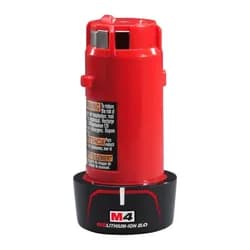 Аккумулятор Milwaukee M4 B2 (Li-Ion, 4 В, 2 А*ч) (4932430098) - PRORAB