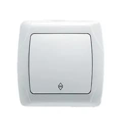 Выключатель VIKO Carmen 1-клавишный внутренний проходной белый - PRORAB