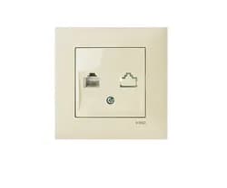 Розетка TF VIKO Meridian 1-я крем - PRORAB