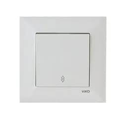 Выключатель VIKO Meridian 1-клавишный внутренний проходной крем - PRORAB