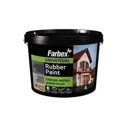 Краска FARBEX 3,5кг резиновая универсальная серая - PRORAB image-3