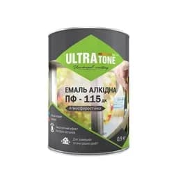 Эмаль алкидная ДНЕПР-КОНТАКТ ULTRAtone ПФ-115 зеленая 0,9 кг - PRORAB