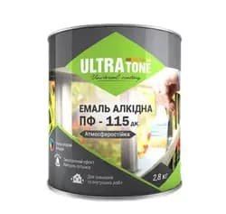 Эмаль алкидная ДНЕПР-КОНТАКТ ULTRAtone ПФ-115 черный 2,8 кг - PRORAB