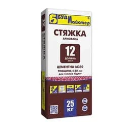Стяжка напольная БУДМАЙСТЕР Доливка-12 25кг (усиленная) - PRORAB