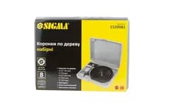 Набор коронок по дереву SIGMA 8шт 64-127мм кейс 1520081 - PRORAB