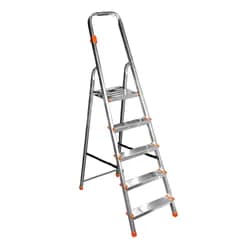 Стрем’янка алюмінієва вільностояча BUDFIX 04105 5 сход. Роб. висота 2,98  m, 3,55 кг - PRORAB