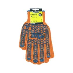 Перчатки WERK ХБ оранжевый, синий ПВХ WE2164Н - PRORAB