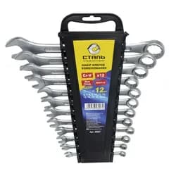 Набор ключей торцевые СТАЛЬНЫЕ 6-22мм 12шт 48037 - PRORAB