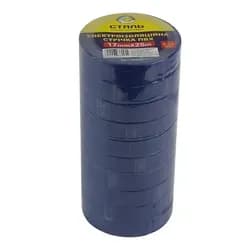 Лента изоляционная СТАЛЬ ПВХ 0,15*17мм 10м синяя 38003 - PRORAB