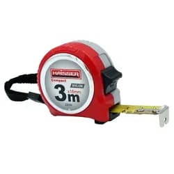 3x16 рулетка, нейлон, пластиковый корпус, 2 стопа, HAISSER Compact - PRORAB