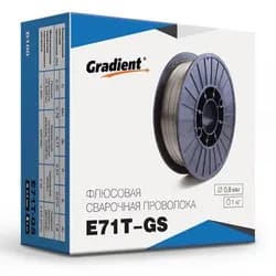 Флюсовий зварювальний дріт Gradient E71T-GS (0.8 мм, 1 кг) - PRORAB