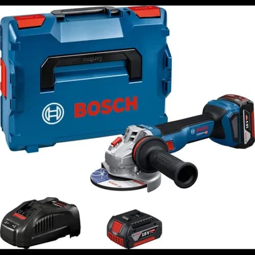 Акумуляторна кутова шліфувальна машина Bosch GWS 18V-11 S (18 В, 2х5 А*год) (06019N4002) - PRORAB