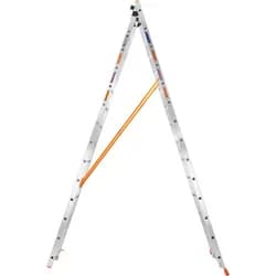 Драбина алюмінієва 3-х секційна BLUETOOLS (3х14 сходинок) (160-9010) - PRORAB