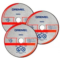 Відрізний диск по металу та пластику Dremel DSM510, 3 шт. (77х11 мм) (2615S510JB) - PRORAB