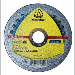 Круг відрізний Klingspor А100 Extra Inox (125х1х22.23 мм) (384803) - PRORAB