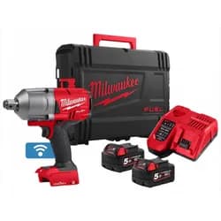 Акумуляторний гайковерт Milwaukee M18 ONEFHIWF34-502X (18 В, 2х5 А*год, 1627 Н*м) (4933459730) - PRORAB