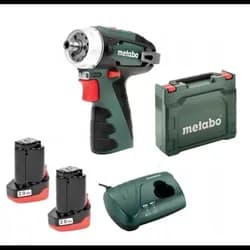 Дриль-шуруповерт акумуляторний Metabo PowerMaxx BS Basic (12 В, 2 А*год) (600984500) - PRORAB