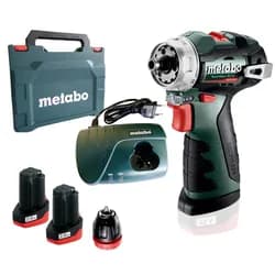 Акумуляторний дриль-шуруповерт Metabo PowerMaxx BS BL Q (2х12 В, 2 А*год) (601749500) - PRORAB
