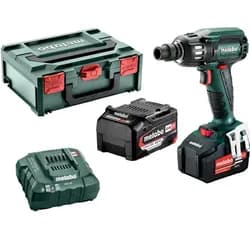 Акумуляторний ударний гайковерт Metabo SSW 18 LTX 400 BL (18 В, 2х4 А*год) (602205500) - PRORAB