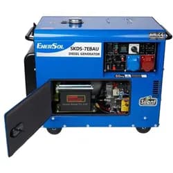 Дизельний генератор EnerSol SKDS-7EBAU (6.5 кВт, ~3ф, 400 В, є вихід під ATS) - PRORAB