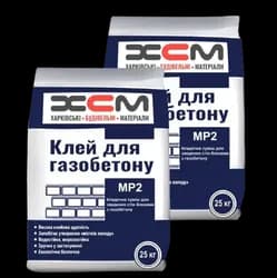 Клей для газоблока ХСМ 25кг - PRORAB