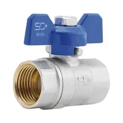 Кран шаровой SD Plus 1" ВР для воды (бабочка) SD602W25 - PRORAB