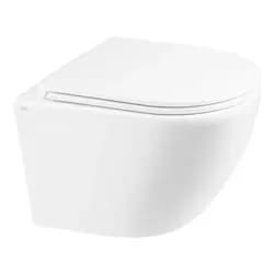 Унитаз подвесной Qtap Robin New безободковый с сиденьем Soft-close QT1333046ENRW - PRORAB