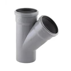 Тройник PPR канализационный TA Sewage 110, 45° - PRORAB