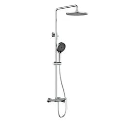 Душевая система универсальная Qtap Slavonice на три потребителя (с изливом) QTSLA111CRM45904 Chrome - PRORAB