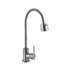 Смеситель для кухни Brinex Pure 015F41 с гибким изливом   Nickel BRIPUR015F41NKL - PRORAB