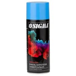 Эмаль аэрозольная акриловая 400мл RAL 5012 голубой глянец SIGMA (2737111) - PRORAB
