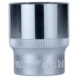 Насадка шестигранная короткая 1/2" 27мм CrV ULTRA (6070272) - PRORAB
