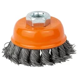 Щетка проволочная чашеобразная Ø65мм М14×2 мм (стальная крученая) GRAD (9042065) - PRORAB