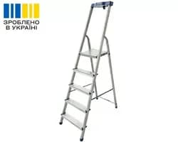 Алюминиевая односторонняя стремянка VIRASTAR NOVA PLUS VSN125 (5 ступенек) - PRORAB