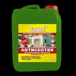 Грунтовка FARBEX для минеральных поверхностей 5л концентрат 1:4 - PRORAB
