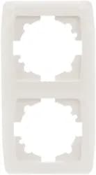 Рамка VIKO Carmen 2-я вертикальная белая - PRORAB