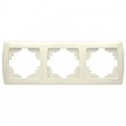 Рамка VIKO Carmen 3-я горизонтальная крем. - PRORAB