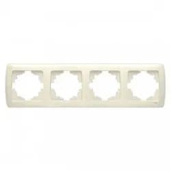 Рамка VIKO Carmen 4-я горизонтальная крем. - PRORAB