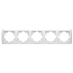 Рамка VIKO Carmen 5-я горизонтальная белая - PRORAB